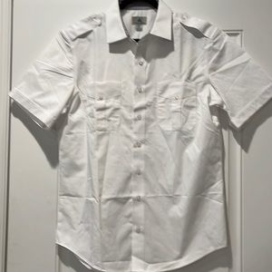 Men’s white Uniform shirt pilot Chef catering  17